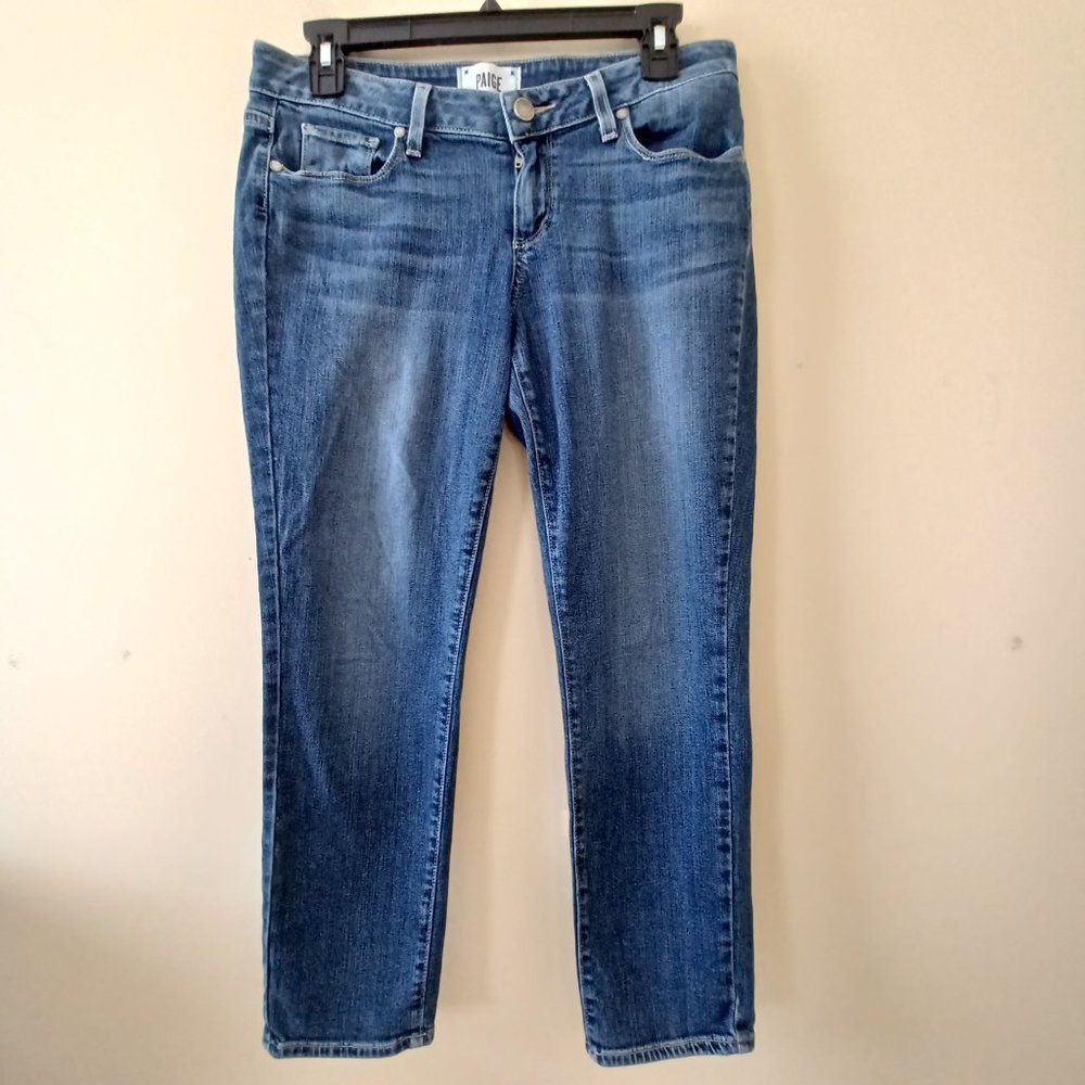 Paige Womens Sz 26 X 25 Jimmy Jimmy Skinny Crop Jeans Winslow - Picture 1 of 7